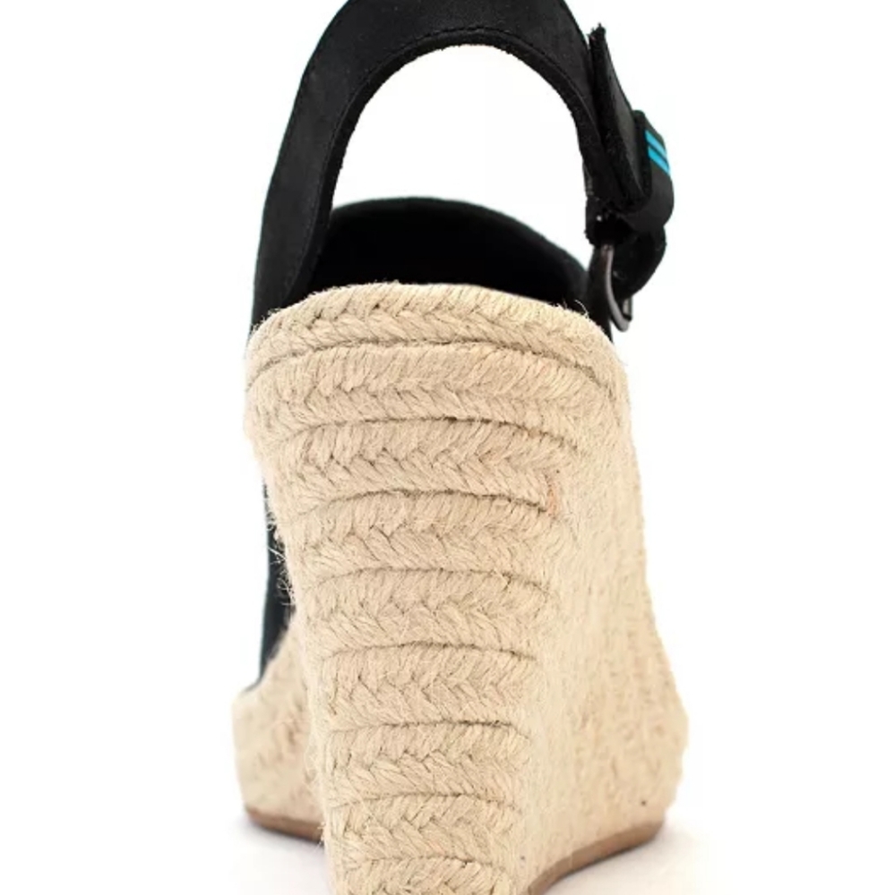 Tom's Monica Slingback Espadrille Wedge Sandals-10 - Picture 4 of 7